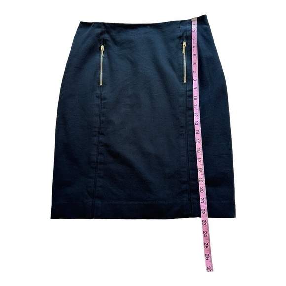 Cortefiel Basics Flat Front A-Line Skirt Midi High Rise Zipper Pockets - EUR 42 - Picture 11 of 11